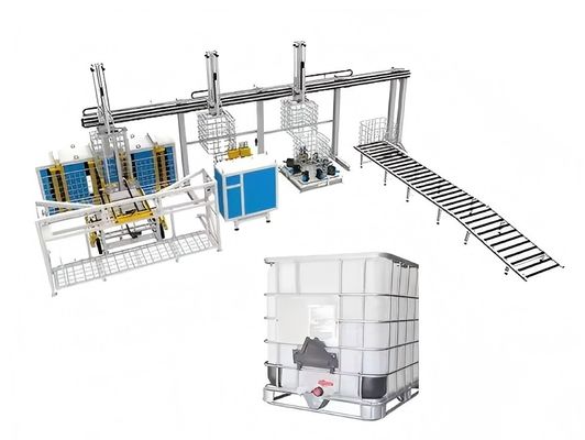 Linha de produção de caixas de barril IBC de soldagem simultânea Velocidade ajustável