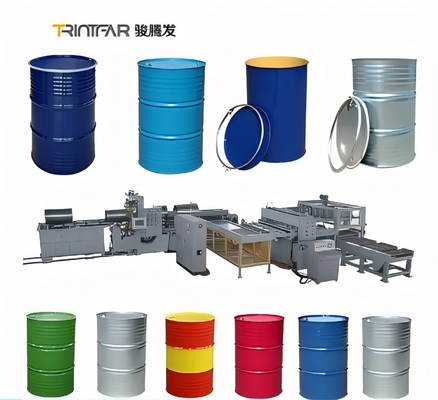 TRINTFAR 55 Gallon Automático Barril de aço Soldador de tambor de aço Equipamento de solda de costura