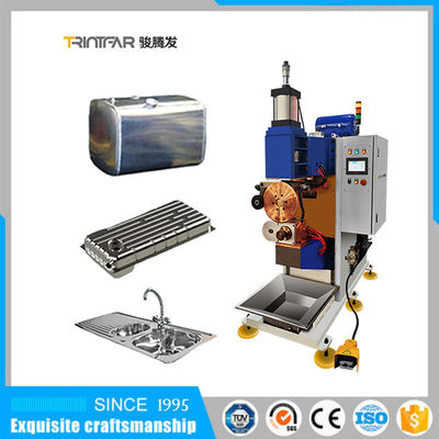 Máquina automática de soldadura de rolos circulares longitudinais com tanque e barril