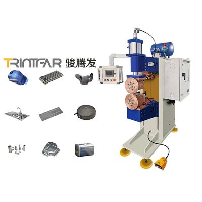 Máquina de solda de costura controlada por PLC com dimensões de 300 - 900 mm e capacidade nominal de 50 KVA