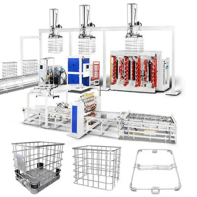Linha de produção do quadro de gaiolas IBC Manual / automático