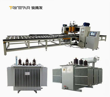 Linha de produção de barbatanas de radiador de transformador totalmente automática
