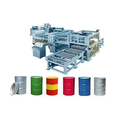 Linha de produção de tambores de aço