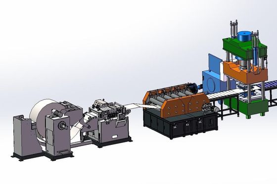 Linha de produção de transformadores frigoríficos totalmente automáticos de carga e descarga automática