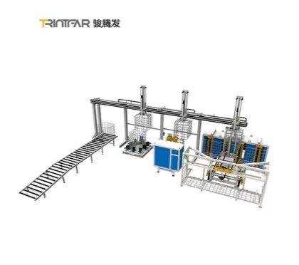 IBC metal ton barrel transportation box frame fully automatic welding/bending machine/pipe bending machine/palletizing robot loading and unloading equipment, fully automatic welding system