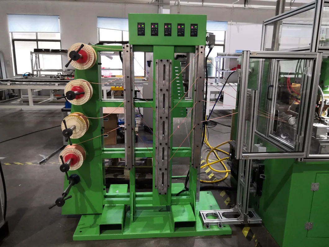 Máquinas de soldar arame de cobre automáticas de corte de linha metálica 2