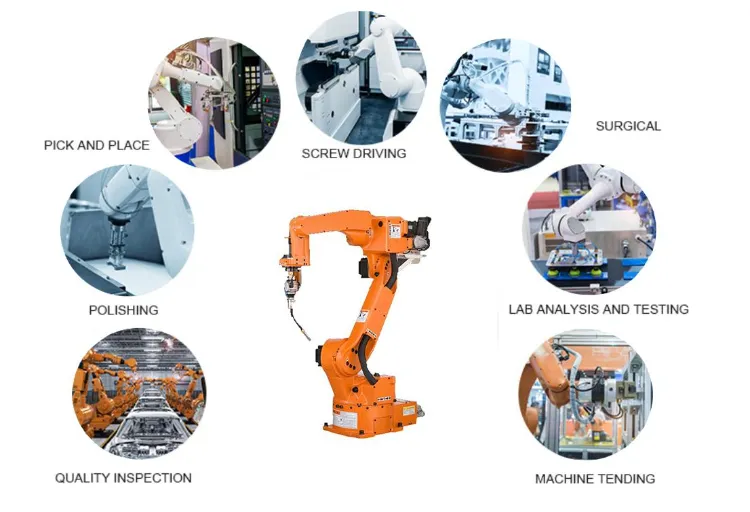 Paletização Industrial Empilhadeira Saco de Carregamento Caixa Pacote Robô Manuseio Braço Robô 2