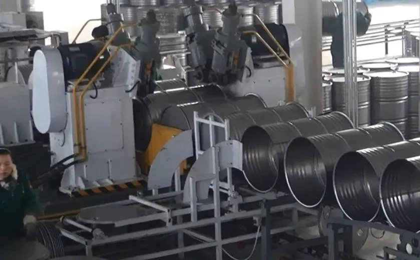 Máquina de fabricação de tambores de aço de 200L 1
