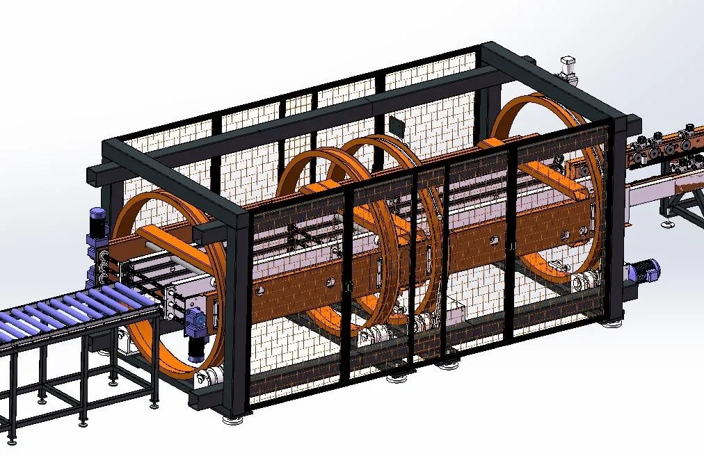 Linha de produção automática de barbatanas de dissipadores de calor de transformadores 4